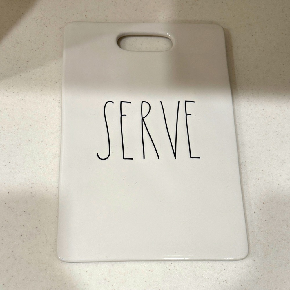 White Serve Cutting Board/ cheese board